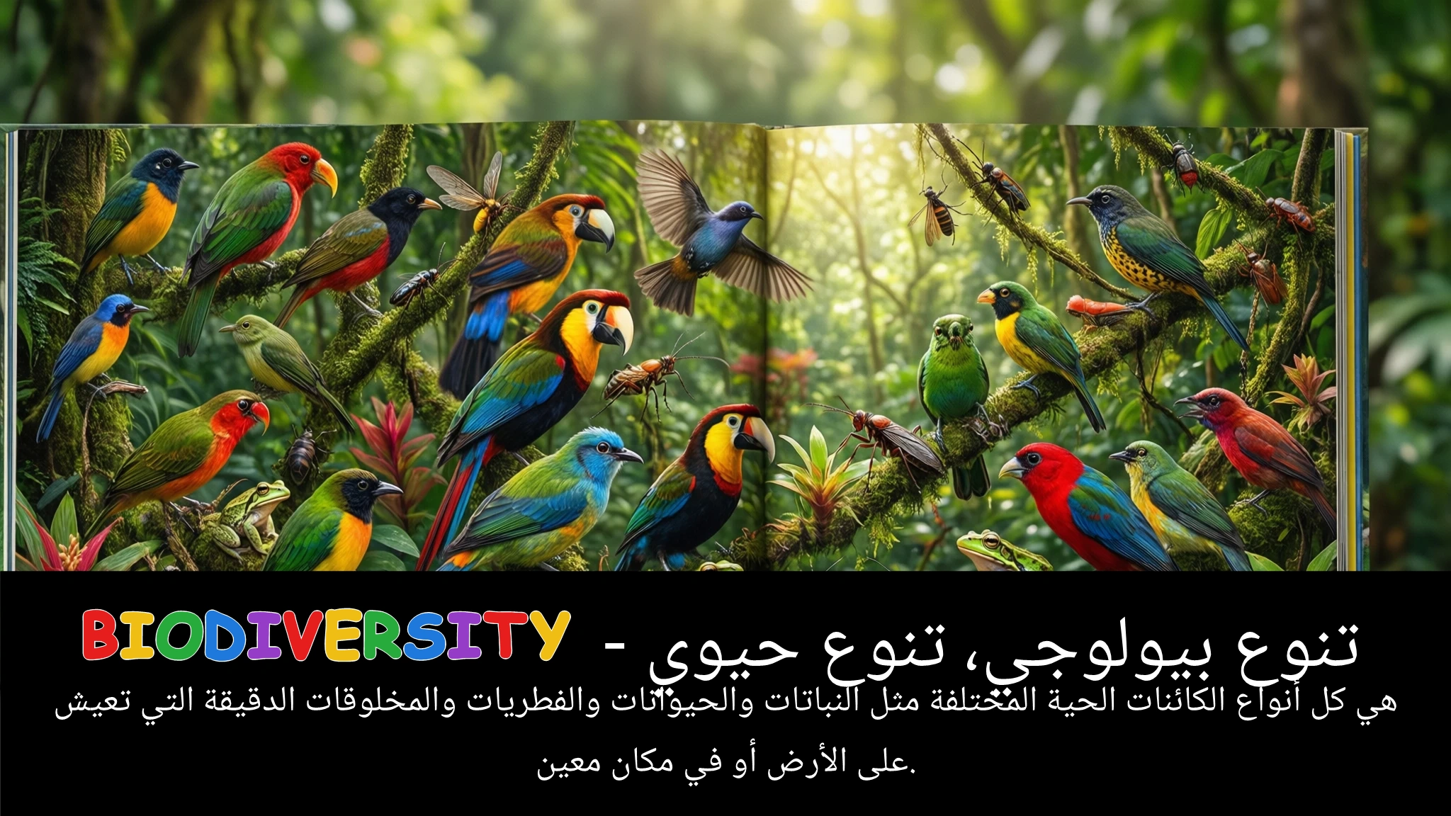 Arabic Illustration for biodiversity